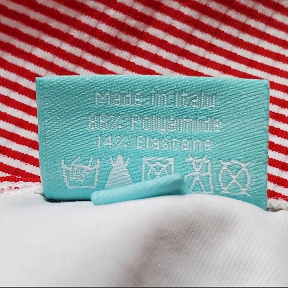 NEW Melissa Odabash St Kitts Red White Gingham Bikini Bottom 4 6 Small - Picture 7 of 7